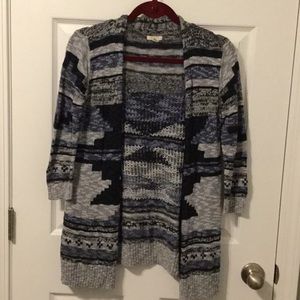 Blue Aztec Cardigan
